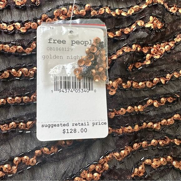 NWT Free People Head Turner Sequined One Shoulder Tank - Picture 16 of 16